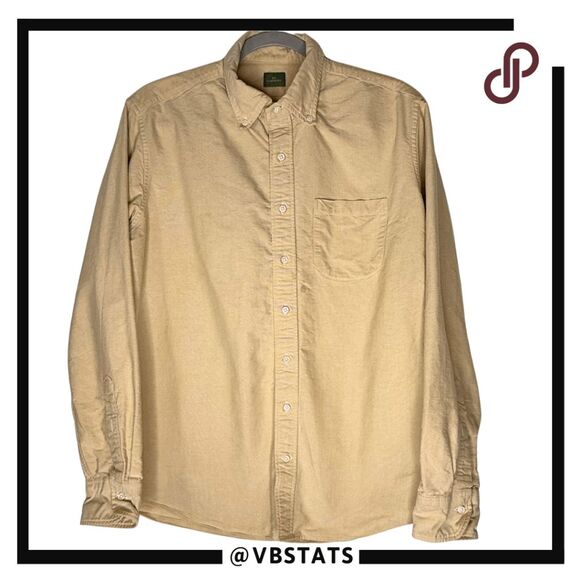 Sid Mashburn Men's Cotton Long Sleeve Button Down Shirt Pale Orange Size Large - Picture 1 of 10